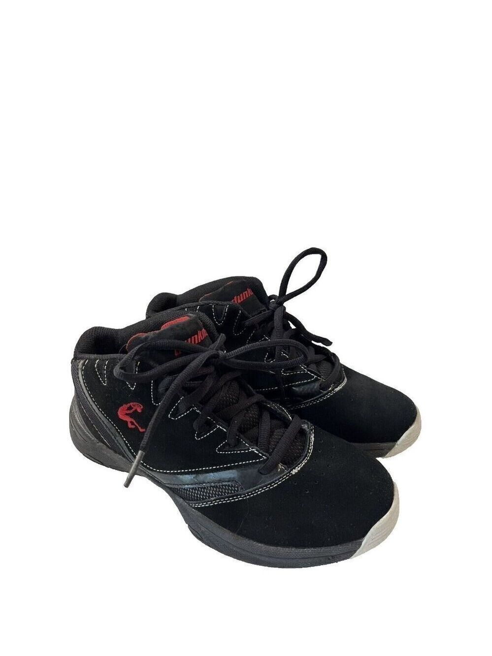 Mens Dunkman Shaq Basketball Shoes Black Suede Athletic Lace Up Sz 8